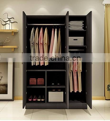 modern bedroom 3 door bedroom wooden wardrobe closet design (SZ-WDT001)