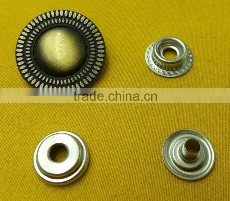 25mm Zinc Alloy Cap Metal snap Button For Jackets -- MA2427