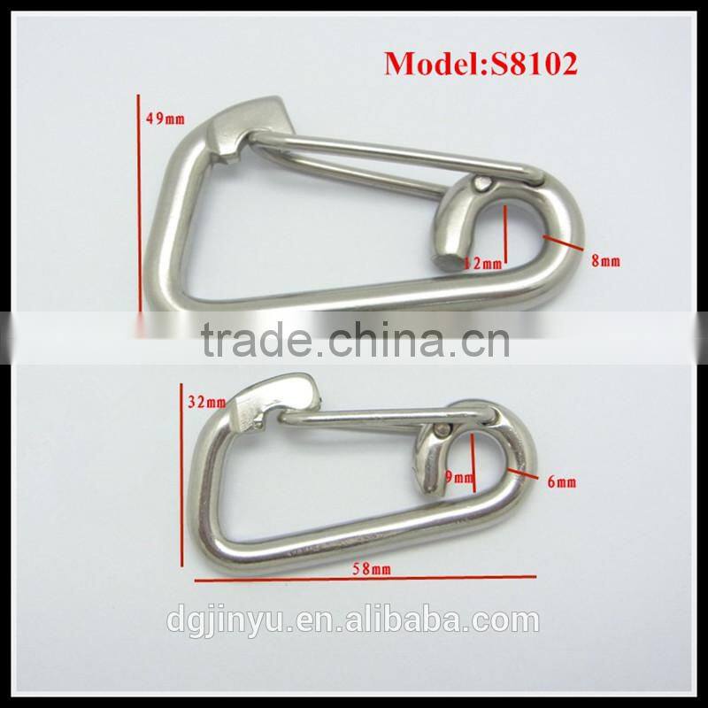 carabiner stainless steel climbing/carabiner stainless keychain/stainless steel carabiner for keychain