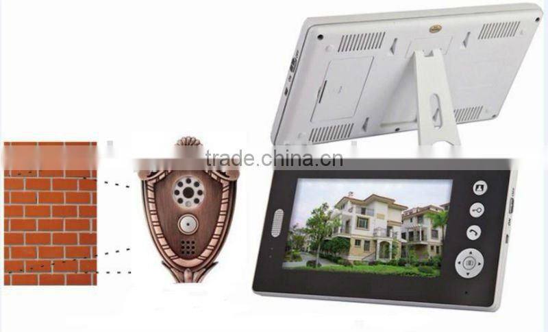 7" wireless color video door phone system
