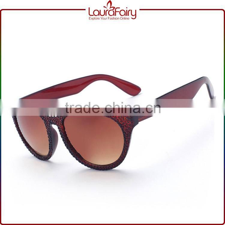 Laura Fairy Promo 2016 Brand Your Own Logo Diamond Decor Sunglasses For Women