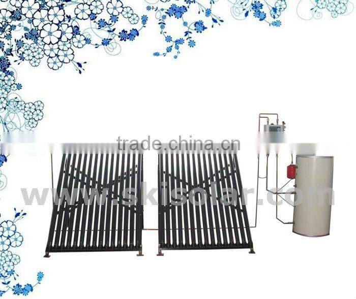 solar pool heating: split solar system with double Heat Exchangers