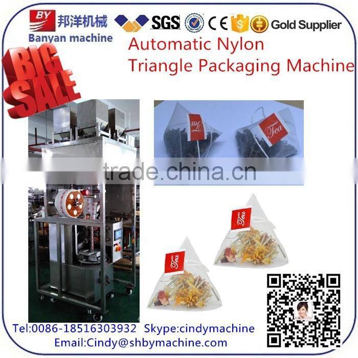 Hot Sale Automatic Nylon Triangle Tea bag Packing Machine0086-18516303933