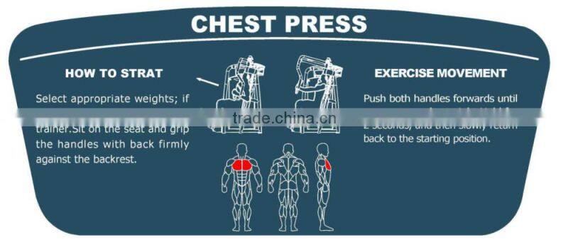 2016 TZ-6005 fitness equipment/good quality gym machine/seated chest press