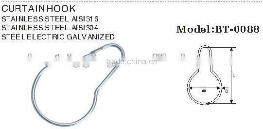 Carabiner shaped Curtain Hookindustrial in Spring Hook & Snap Hook Rigging Hardware Manufacturer