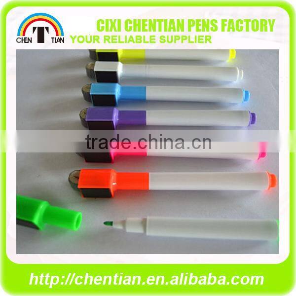 Non-Toxic Dry Erase White Board Marker Pen With Eraser For Home, School Or Office