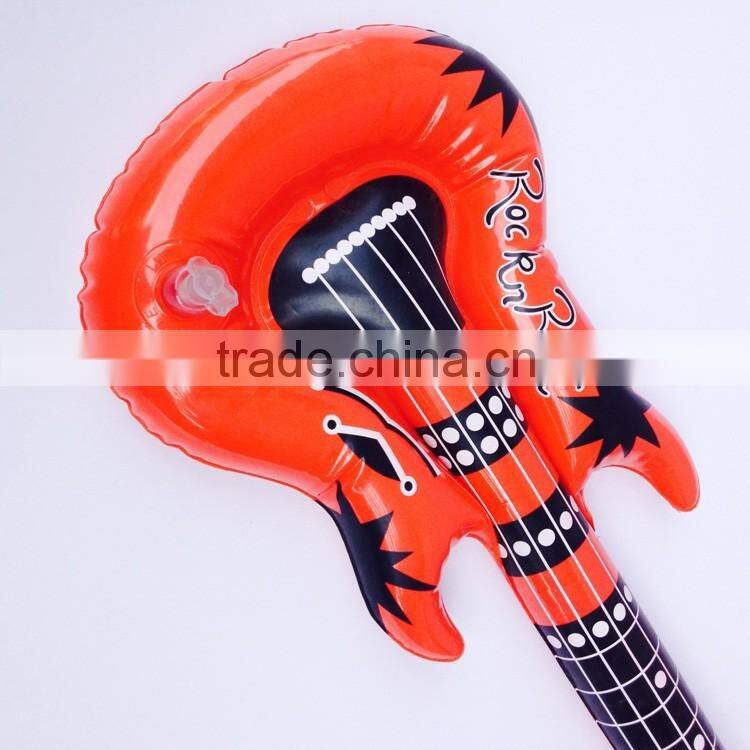 red color inflatable rock guitar toys