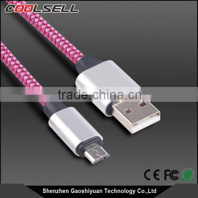 Fast Charging Cable USB data Cable For iphone and Xiaomi Samsung HTC Nokia