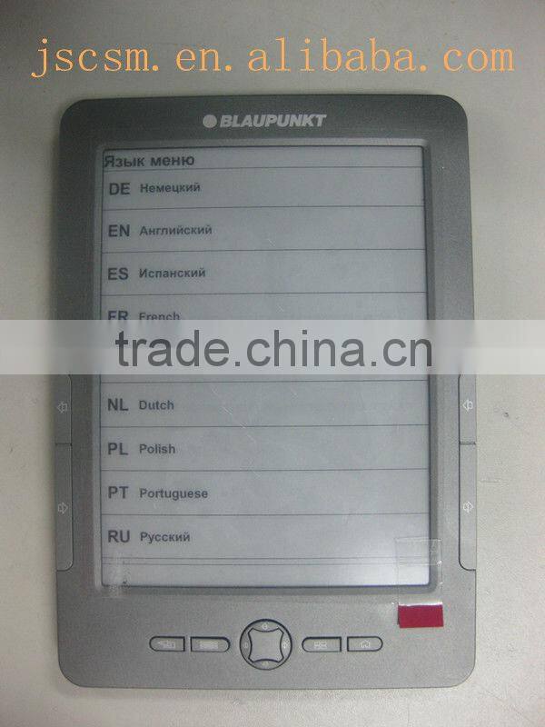 Hot seller! 6 inch e ink ebook with wifi support 802.11b/g touch screen 4Gmemory built-in made in china