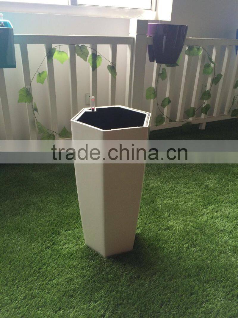 hexagon shape plastic flower pots