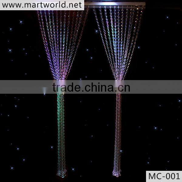 2016 hot sale Crystal beads curtain beaded curtain for room decorative bead curtain for wedding party home decoration (MC-001)