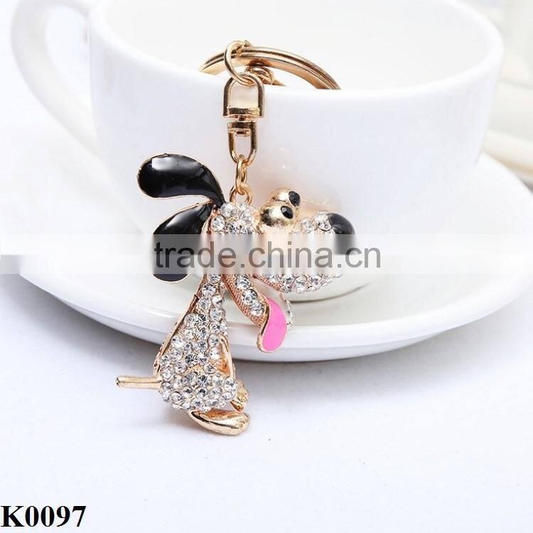 Cute dog keychain keyring wholesale more animal shaped choose key chain wholesale K0097