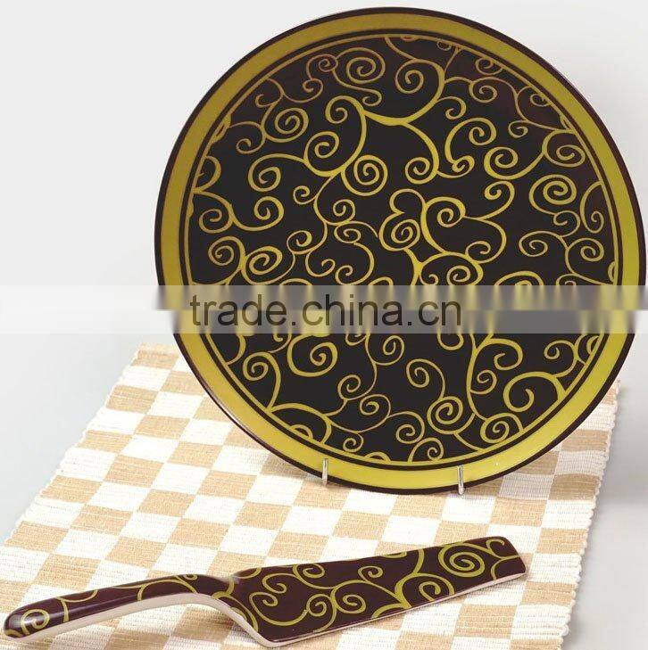 ceramic birthday cake plate,christmas cake plates,decorative cake plates