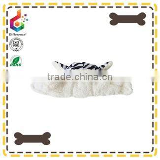 The warm zebra pattern dog hat