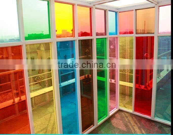China Supplier colorful sun heat protection stained window glass film