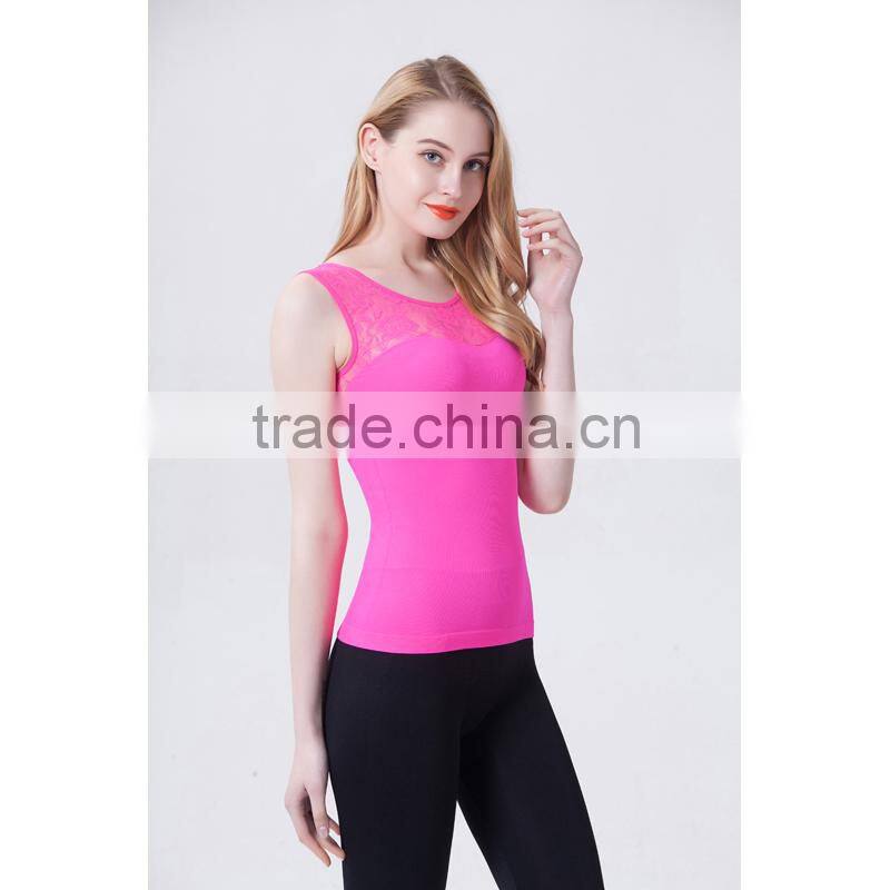 2014 ladies fashion trendly lace camisole with hole