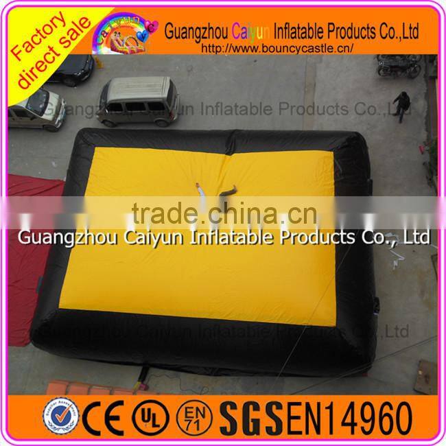 Yellow PVC Jumping big air bag inflatable jumping pillow bag/big airbag price
