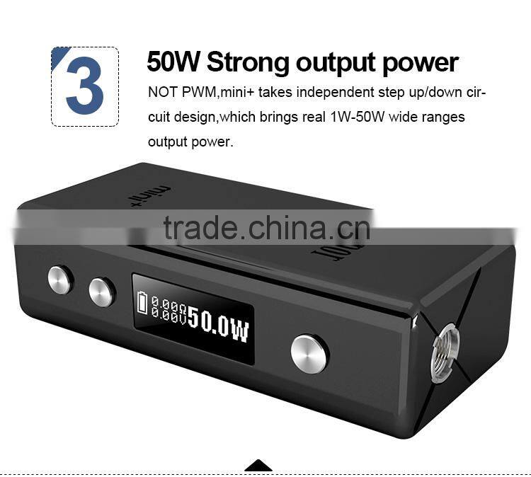 Cloupor MINI Plus 50w box mod/Cloupor MINI + / Cloupor GT mini 50 watt mod 50w vape mod wholesale