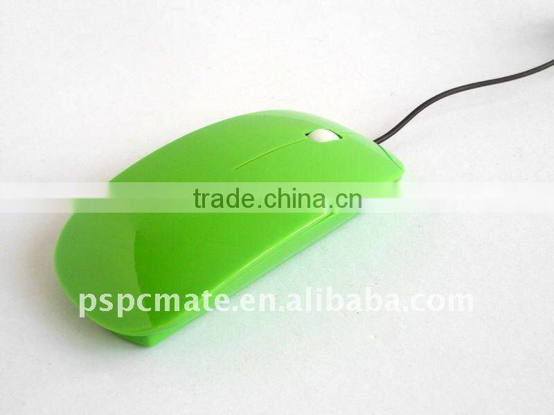 Wired green mouse/computer mouse
