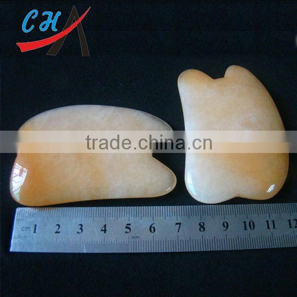 Old topaz gemstone scrapping plate treat waist,shoulder,neck and back pain