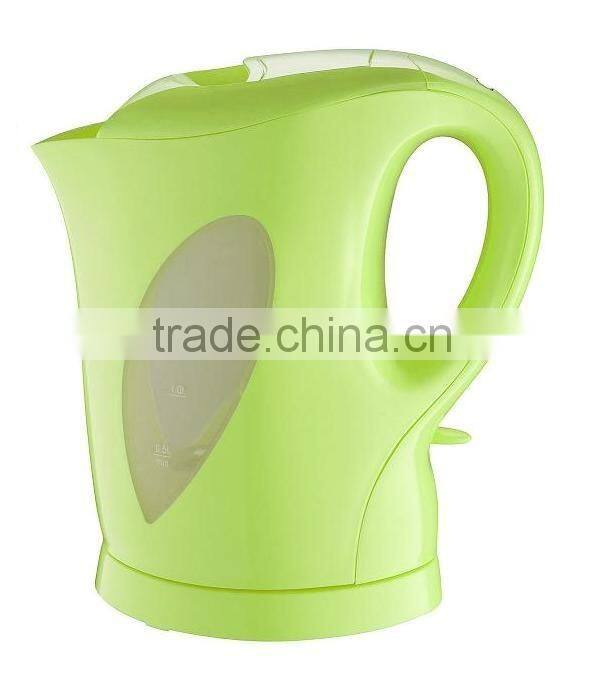 1.5L Plastic 360 degree rotation cordless electric kettle