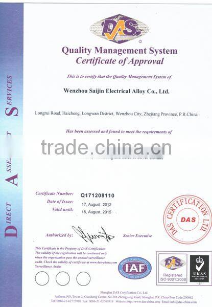 Switch component Modular Electrical silver copper alloy bimetal Trimetal Contacts