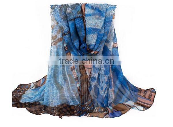 >> Factory fashionable leopard scarf wholesale scarf/#