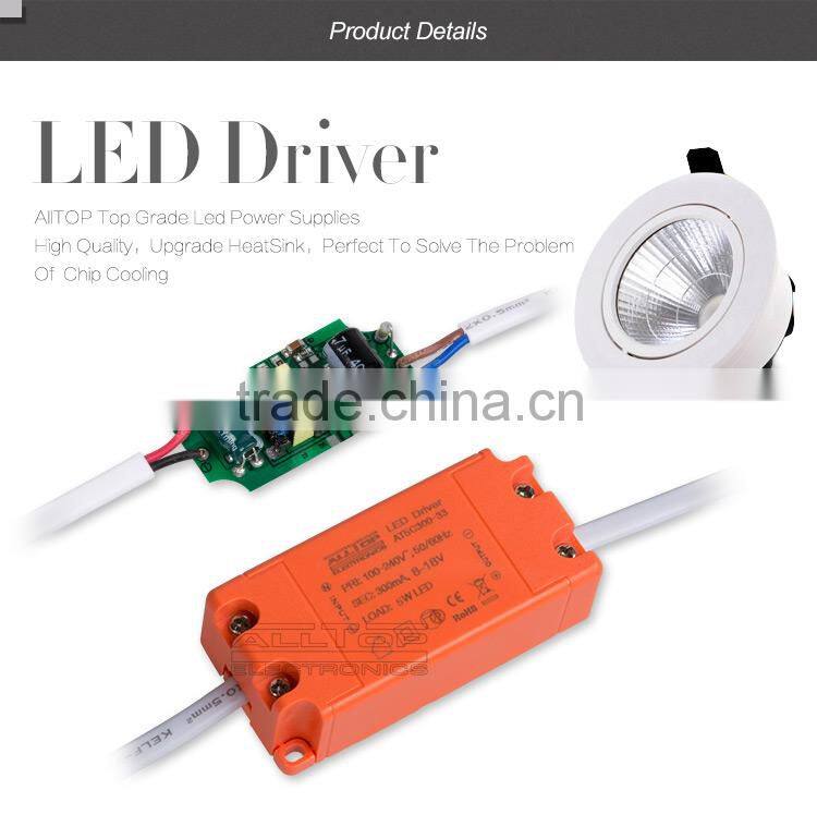Constant current led power supply 300mA 12V 3w led driver