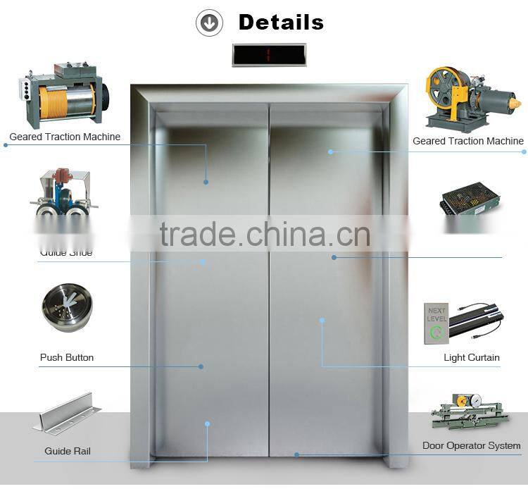 Elevator Door Spare Parts elevator geared traction machine manufacturer