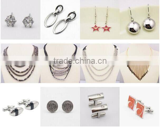 wholesale fashion vintage round pendant gold earring stainless steel