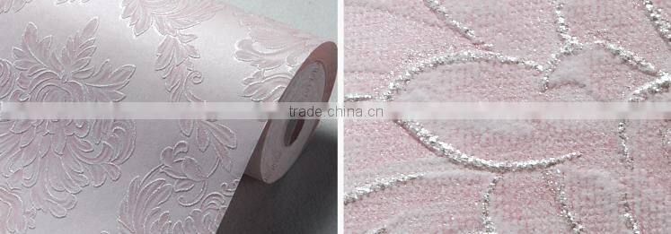fireproof interior embossed self adhesive home wallpaper