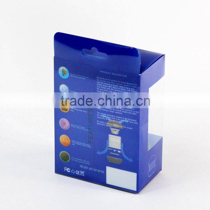 Fancy design transparent plastic packaging box