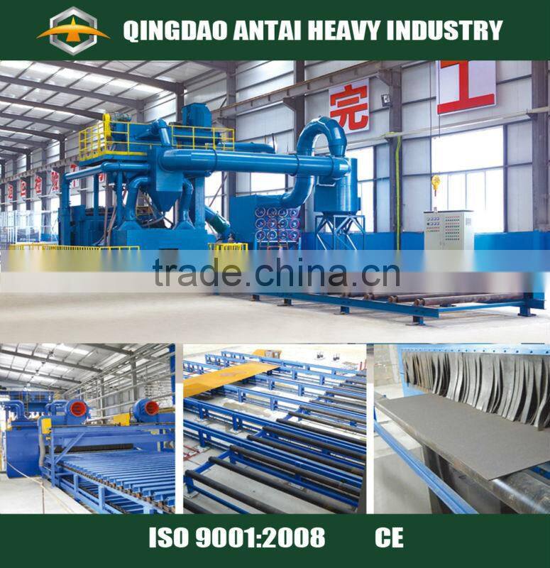 china preservation steel plate shot blasting machine