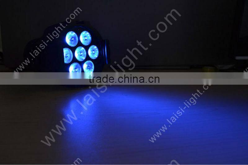 LED Par 7X9W RGBW+UV 4in1 stage par can
