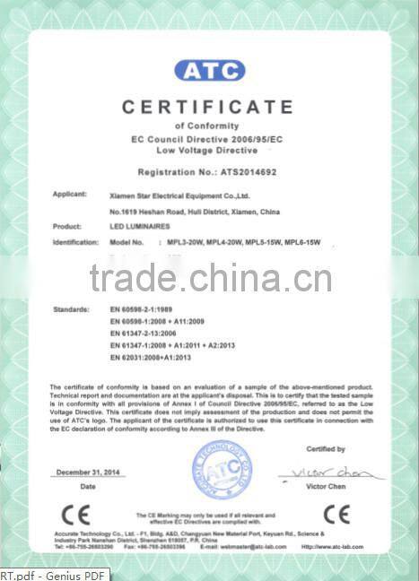 15w 20w plastic with aluminum led bulkhead light of IP65