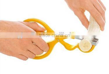 ABS handle stainless steel blade banana cutter / banana slicer / fruit slicer