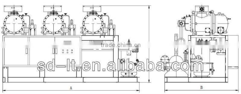 JZHLG Series Middle Temperature Screw Compressor Racks