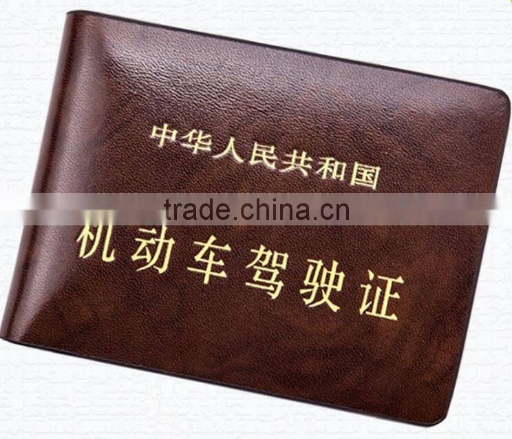 waterproof pu leather id card holder,leather name badge holder work License case