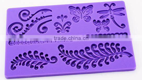 Leaf flower Silicone cake moulds