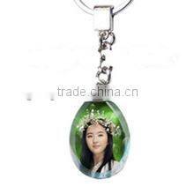 promotional gift cheap 3d laser crystal keychain