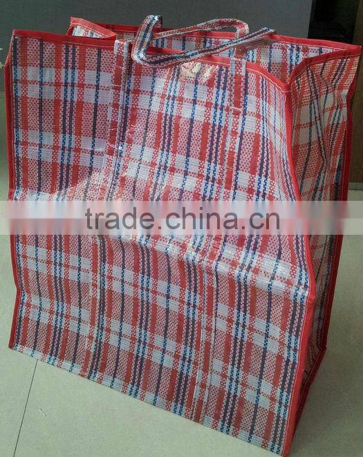 Big pp woven packaging bag with zipper for Packing light cargo