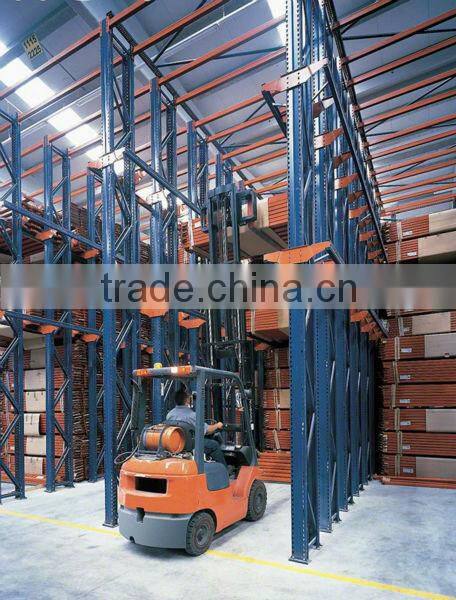 Warehouse cold rolled Steel Shelf, Drive in shelf