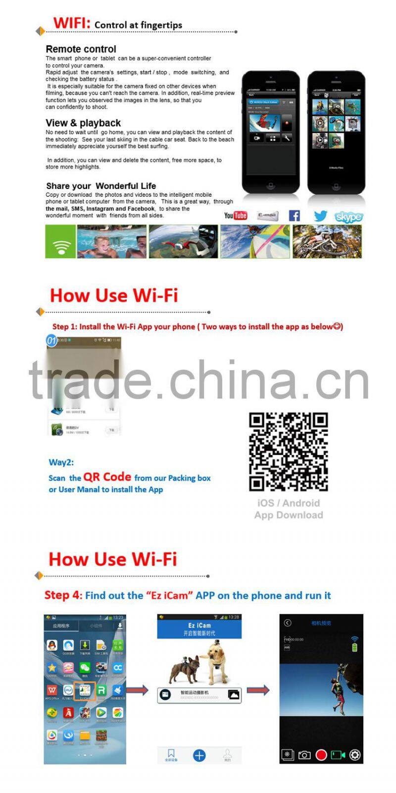 Wi-Fi 1080P Action Camera