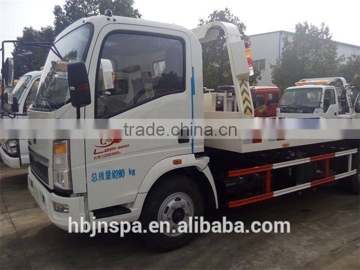 NEW PRODUCT medium sized vehicle HOWO flatbed tow truck