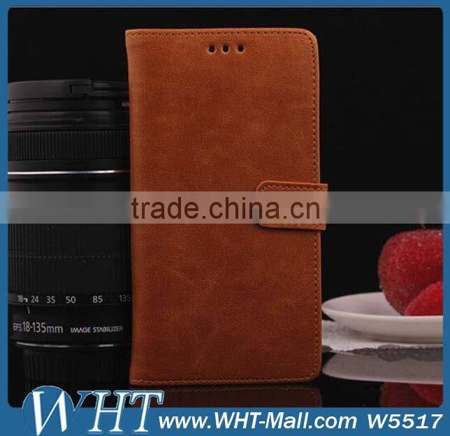 Three Credit Card Slots Leather Flip Case for Xiaomi mi3 Wallet Style Cover