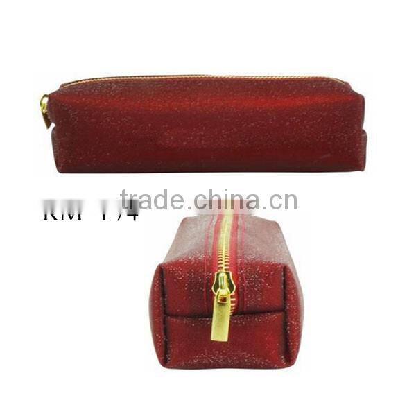 China supplier quality satin promotional school kids round pencil case