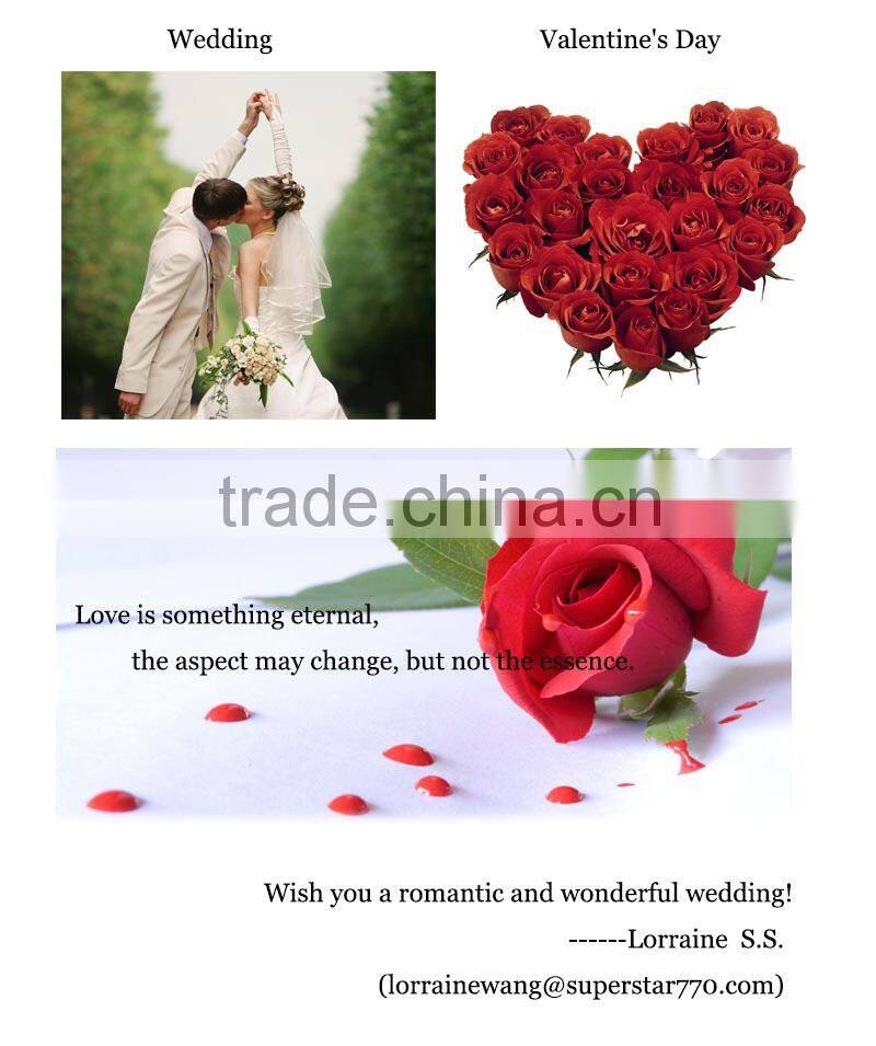 high quality artificial rose fabric flower