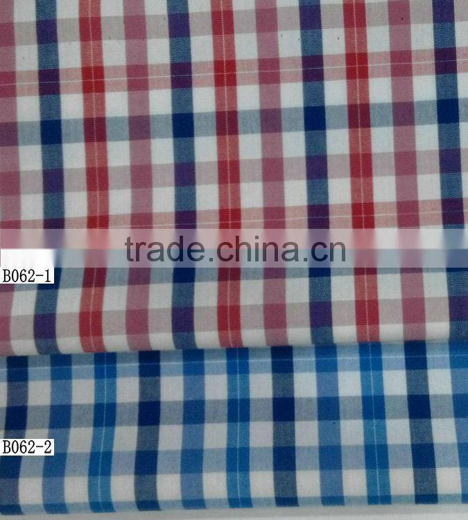 100%cotton yarn dyed check for men's and lady's shirt with ready bulk