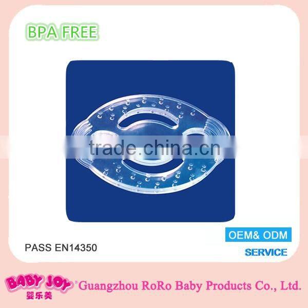 Durable transparent silicone baby teether toy wholesale in china
