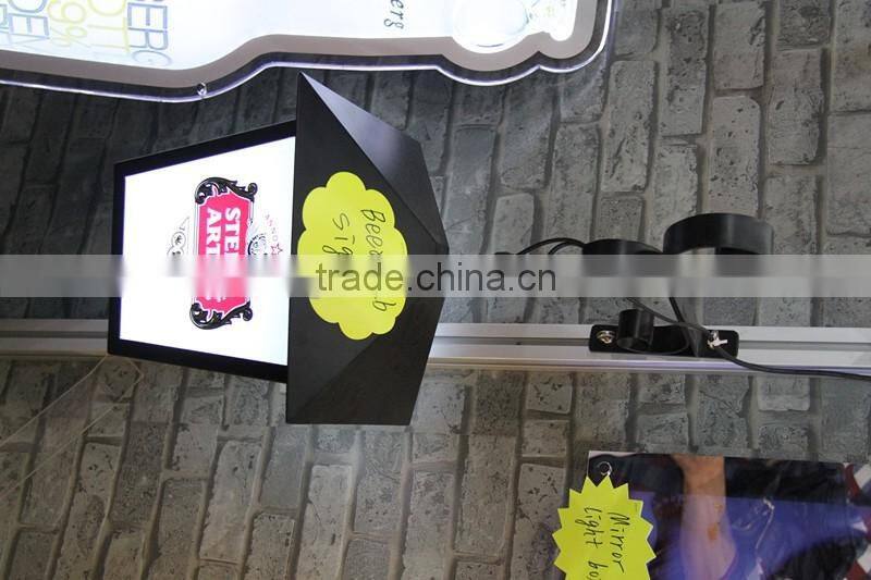 acrylic advertising display box hanging frameless